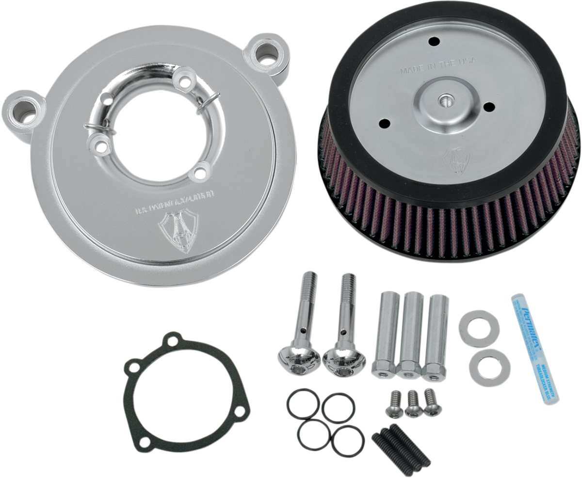 Arlen NESS Big Sucker™ Air Filter Kit - Chrome - Stage I