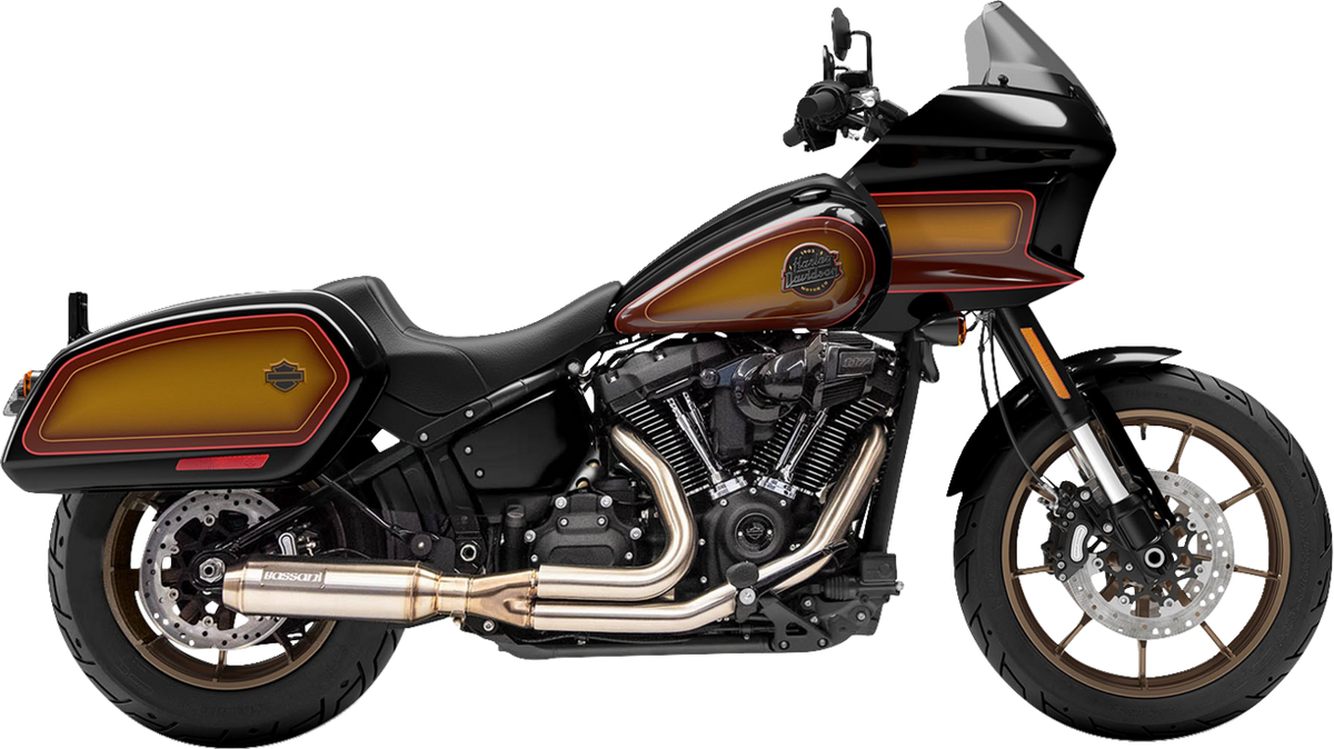 Bassani Xhaust 2-Into-1 Stainless Exhaust System With 4" Super Bike Muffler