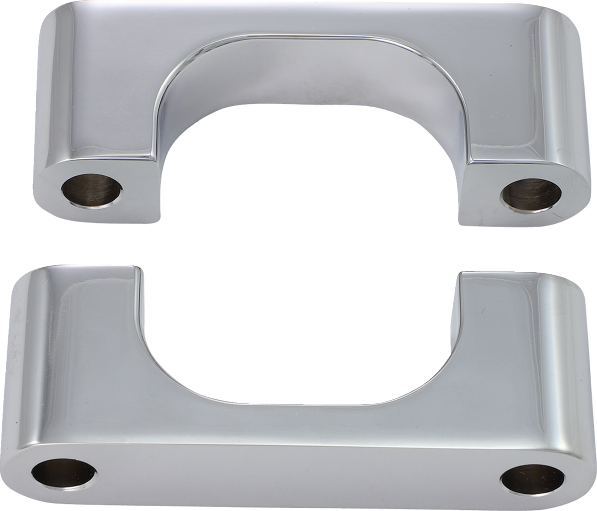 Klock Werks Hugger Front Fender Mounting Blocks - For 21" Wheels - Chrome