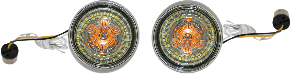 Custom Dynamics Bullet Turn Signal - 1156 - Chrome - Smoke Lens