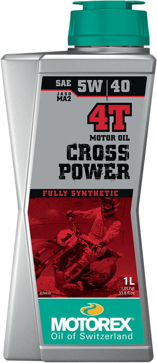 Motorex Cross Power Synthetic 4T Engine Oil - 5w-40 - 1L