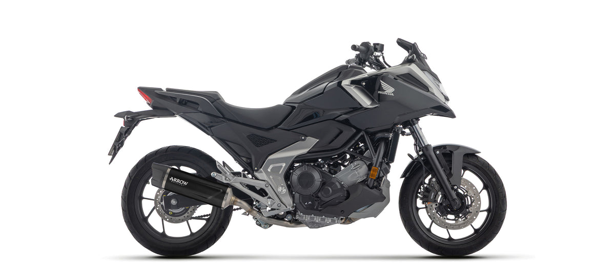 Arrow 71997AKN Indy Race Evo Aluminium Dark Slip On With Carbon End Cap