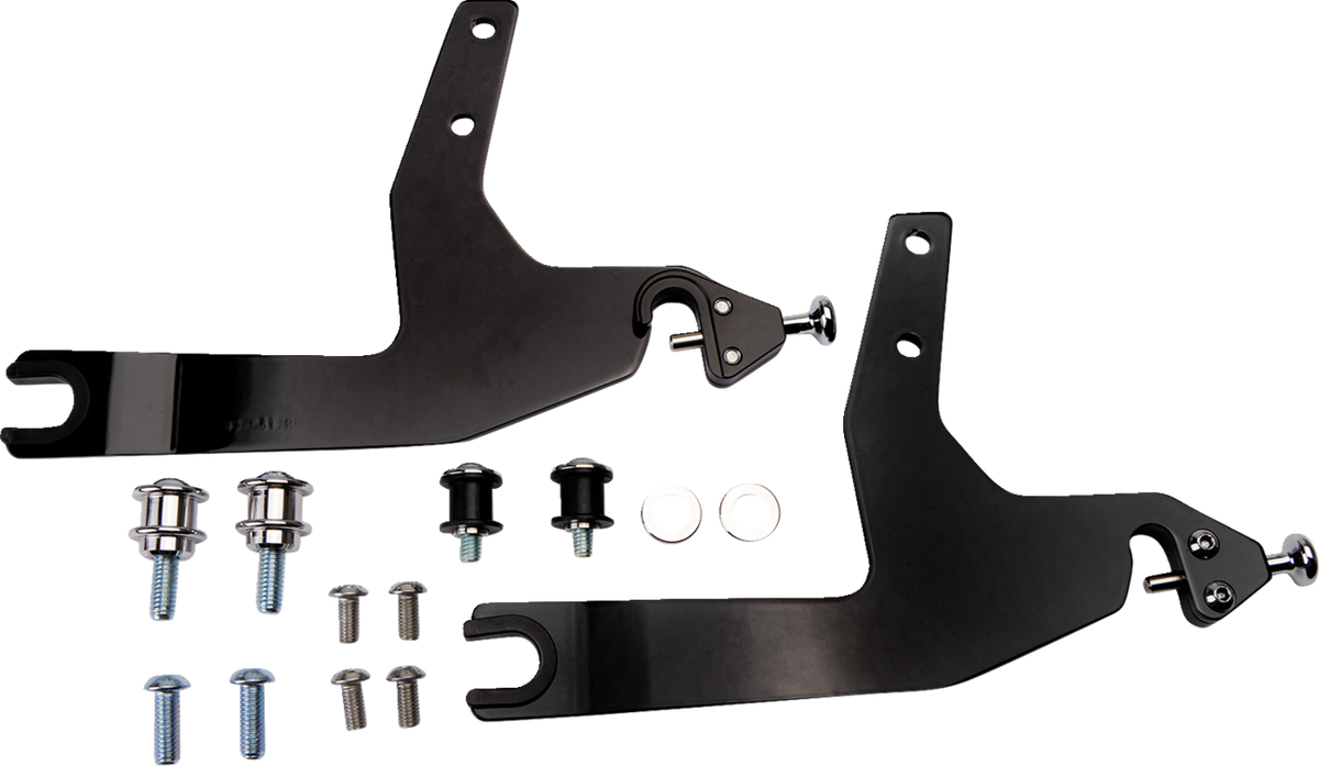 Cobra Backrest Kit - 14" - Black - Softail