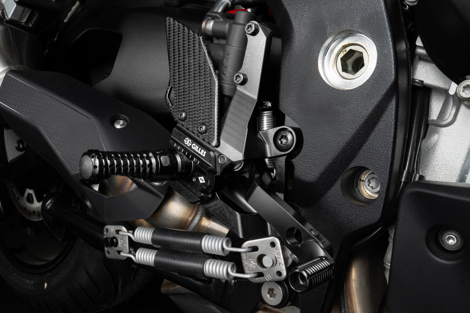 Gilles Tooling Footrest System VCR38GT2, Black