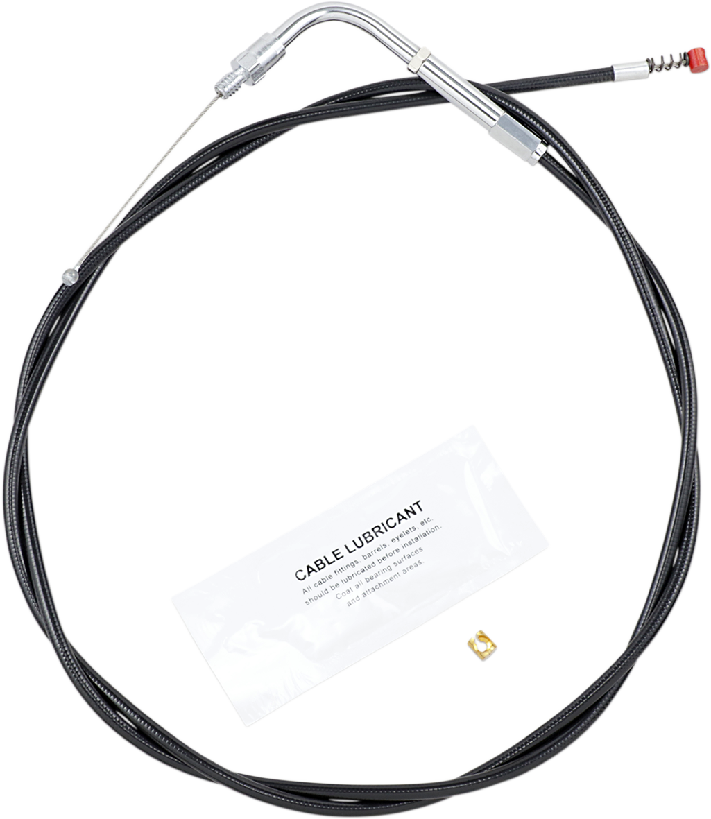Barnett Black Vinyl Idle Cable - +6" Size - 50" Length