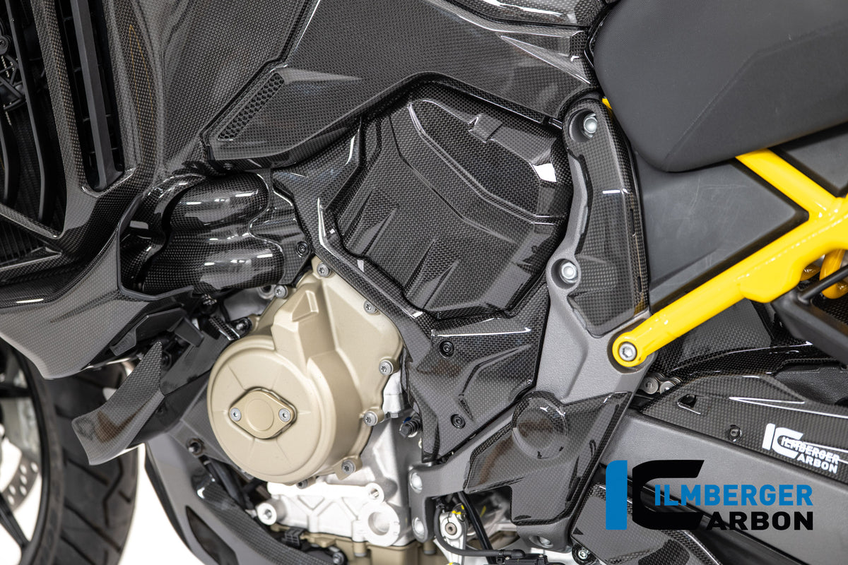 Ilmberger Carbon Water Pump Cover Carbon Glossy Ducati Multistrada V4 2025