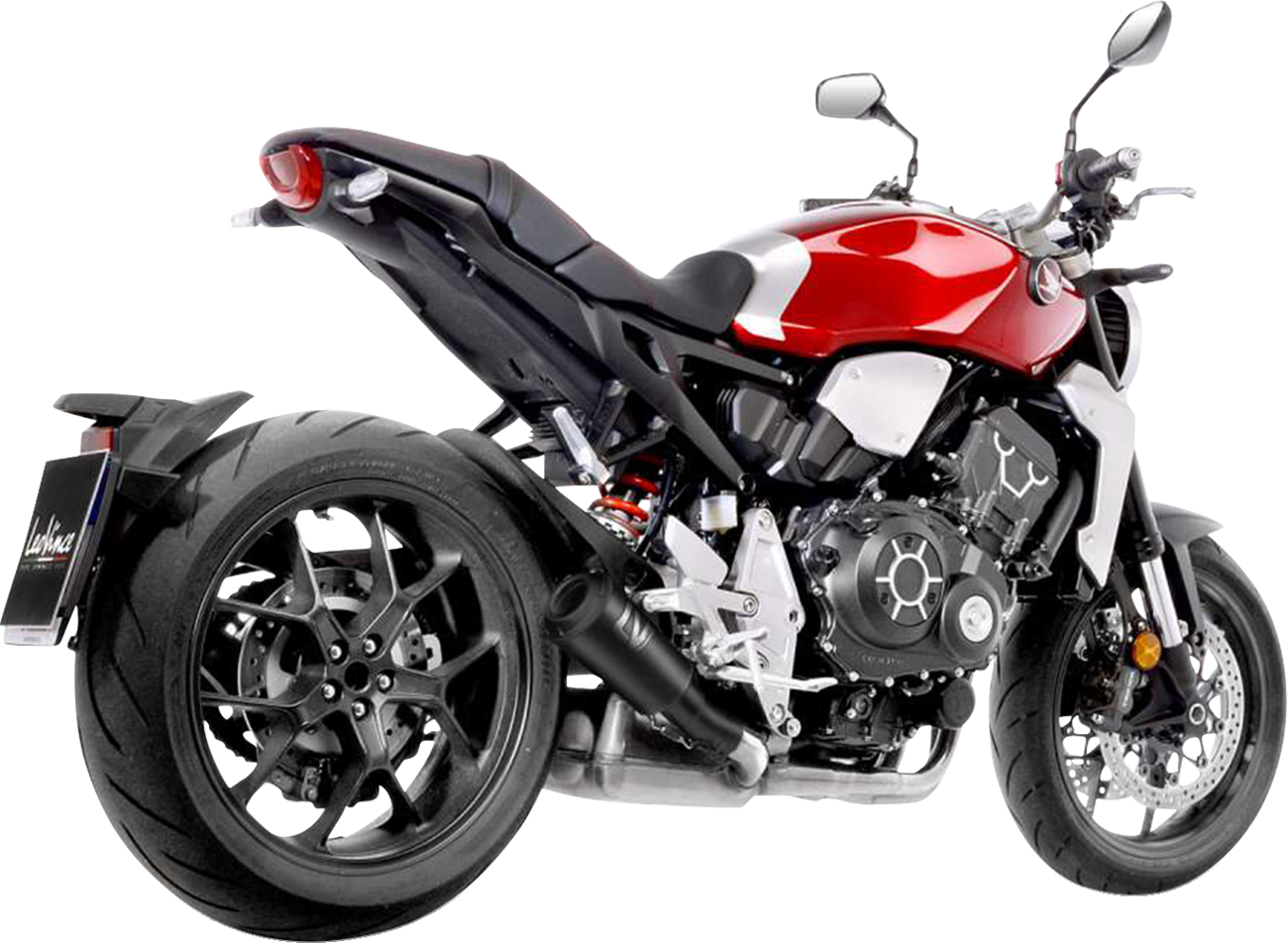 LeoVince LV-10 Slip-On Muffler - Black Stainless Steel - CB1000R