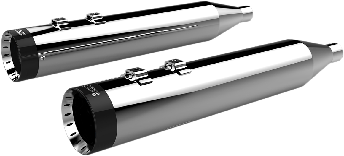 Khrome Werks 4-1/2" HP-Plus® Slip-On Mufflers - Chrome With Turbine Tip