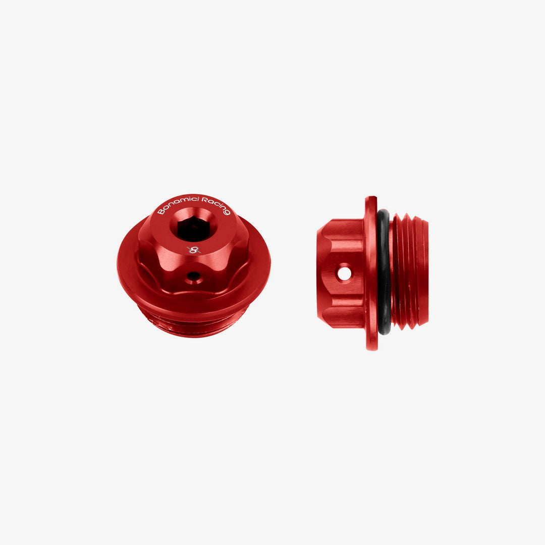 Bonamici Racing Oil Cap - M24x2 - Red