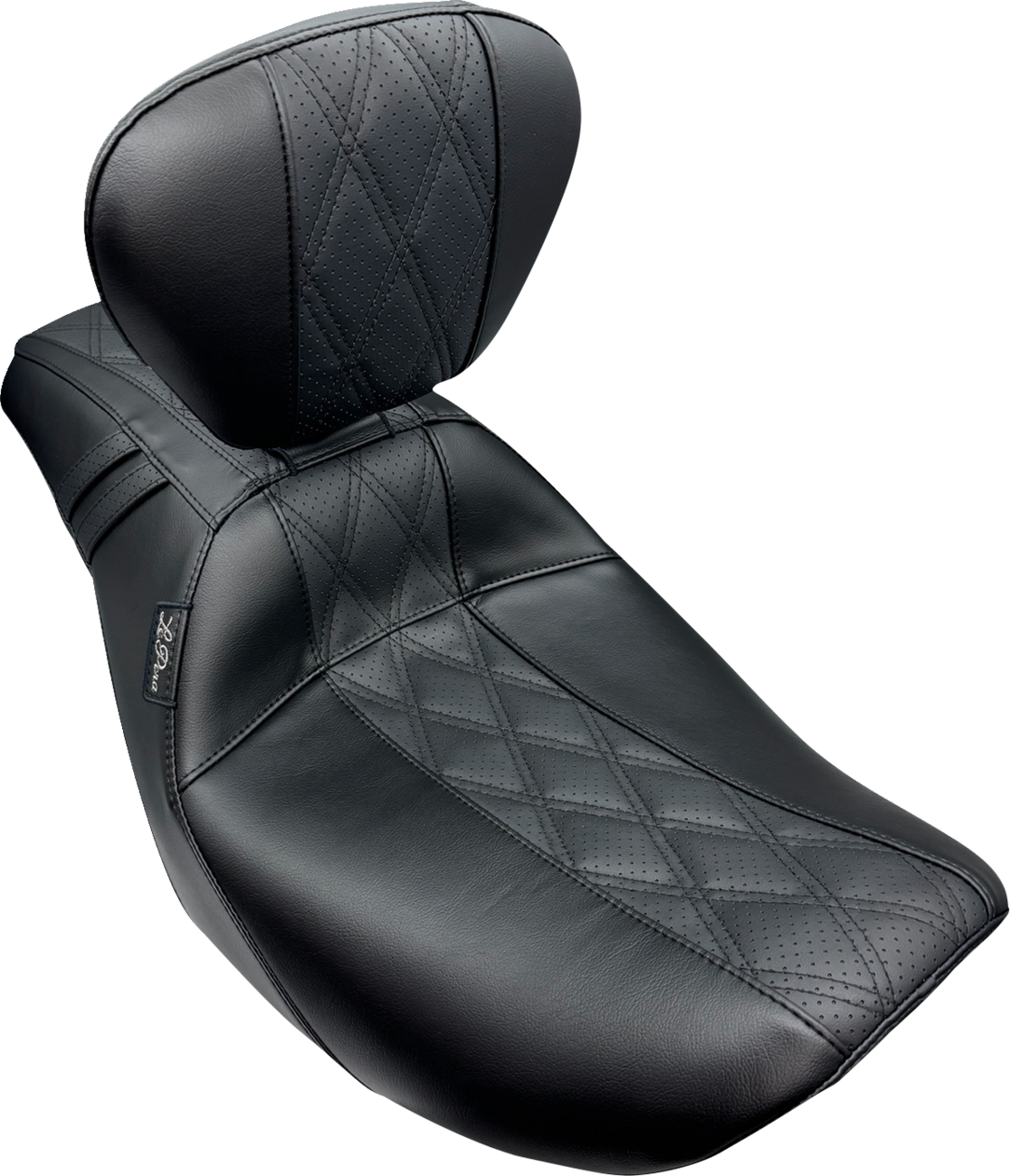 Le Pera Outcast Seat - With Backrest - GT2 Inlay - FLH/FLT '23-'25