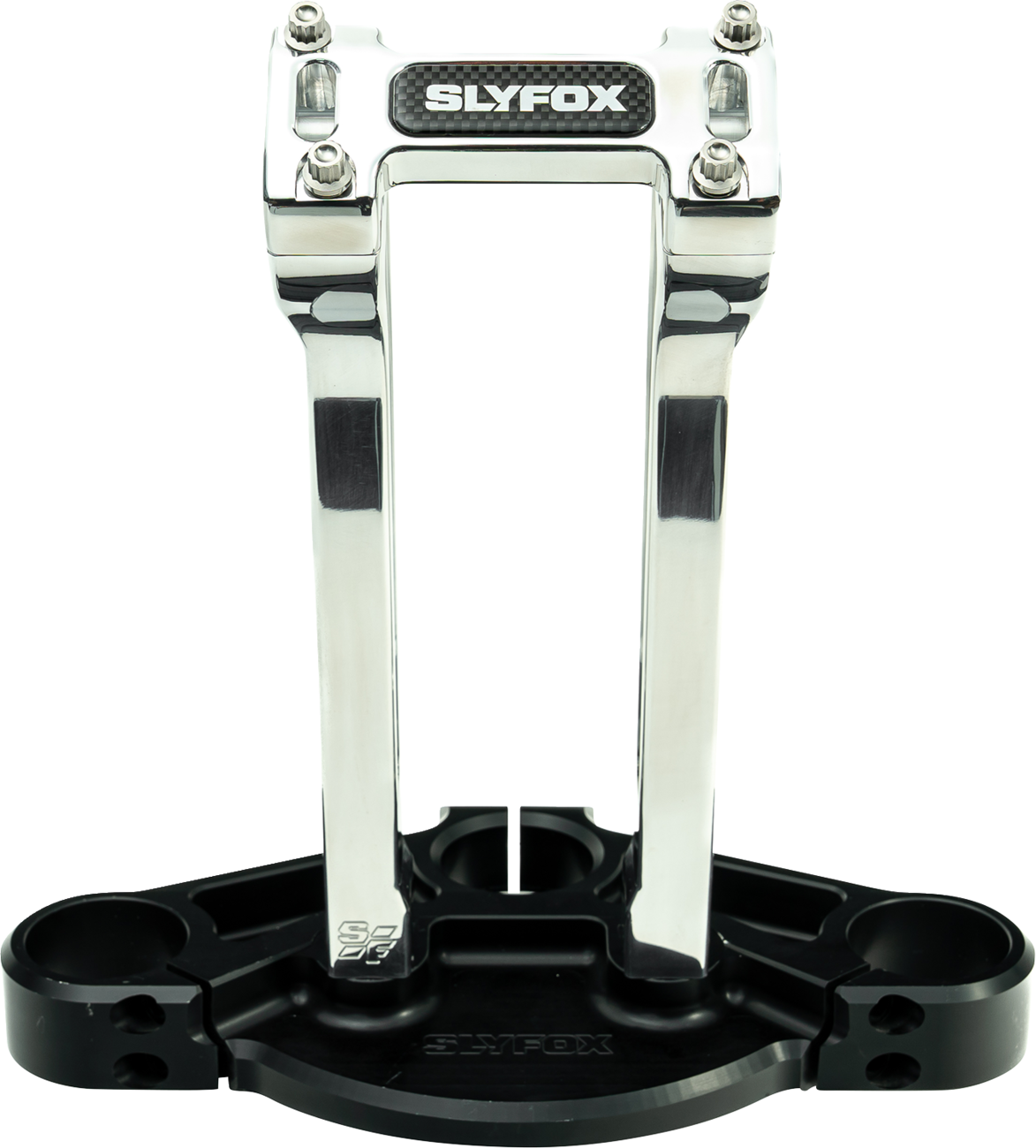 Slyfox Handlebar Riser Kit - Pullback - 1" Clamping - 10" Rise - Raw
