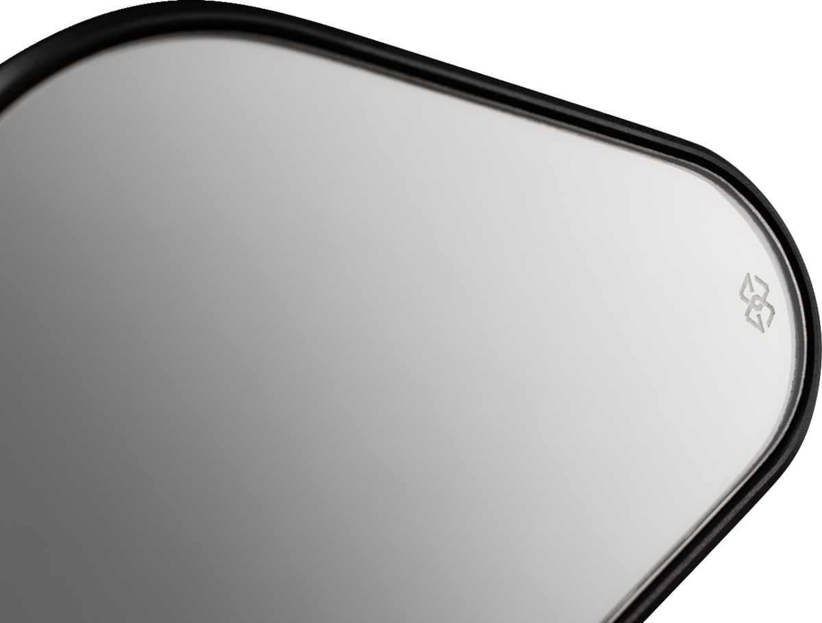 Gilles Tooling Mirror - STRATOS - Side View - Diamond - Black - Right/Left - Each