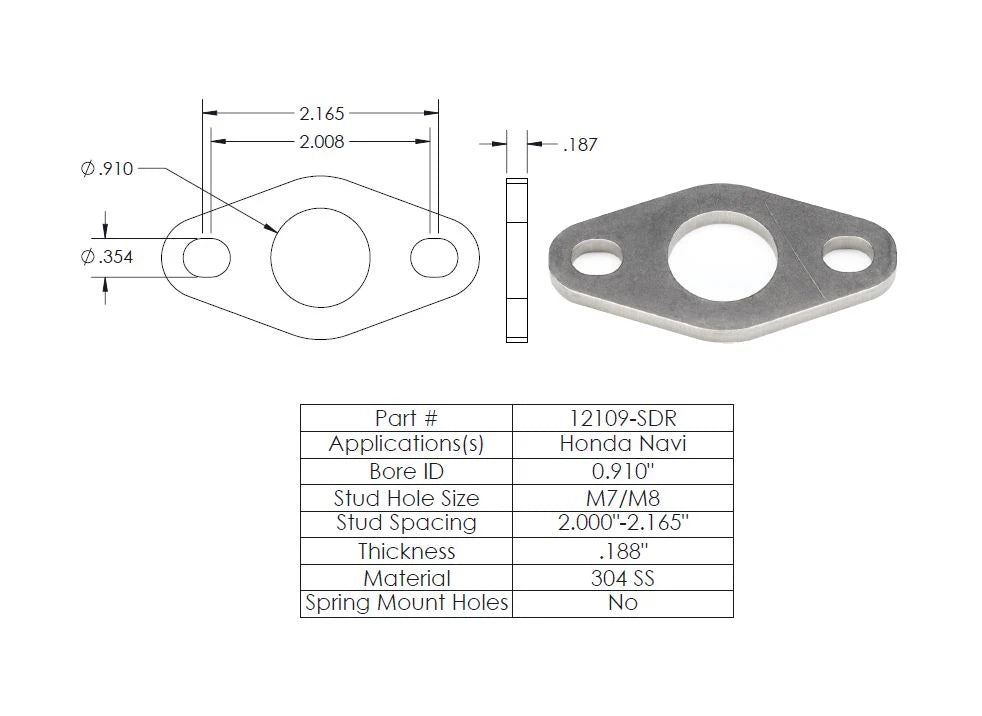Yoshimura Builder Series Flanges - NAVI (12109-SDR)