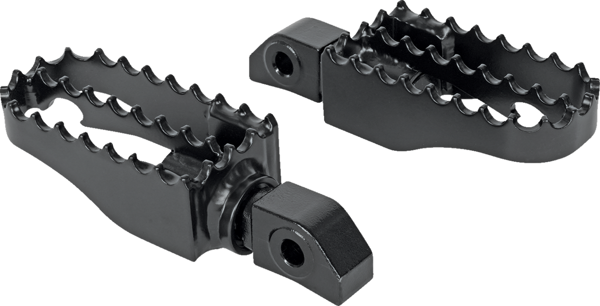 Burly Brand MX Foot Pegs - Passenger - Black
