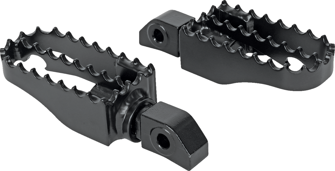Burly Brand MX Foot Pegs - Passenger - Black