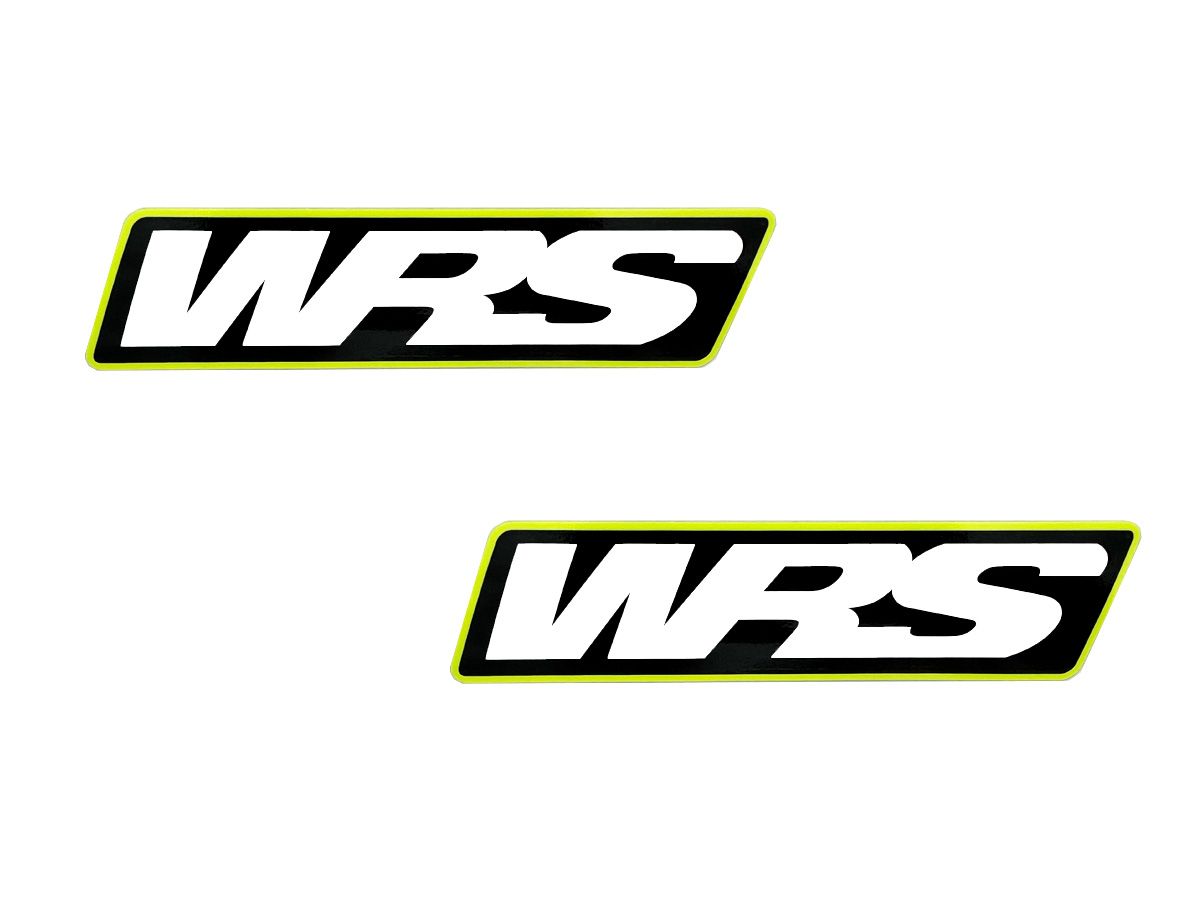 PAIR OF WRS WINDSCREEN STICKERS MOTOGP TEAM VERSION