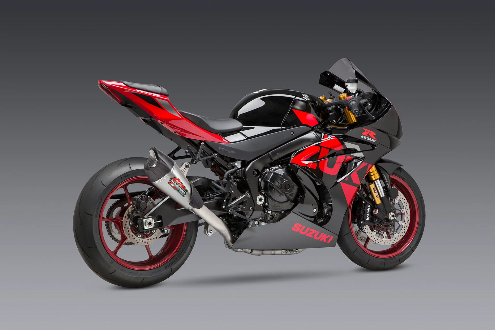 Yoshimura GSX-R1000 17-25 Race AT2 Stainless Full Exhaust, W/ Stainless Muffler