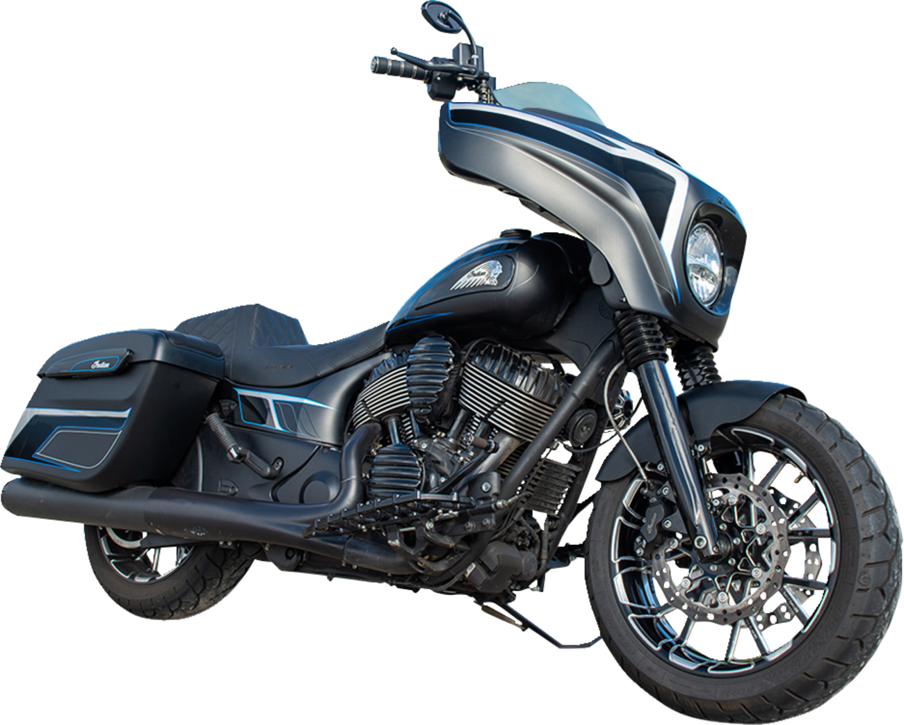 Arlen NESS Pro Short Fat Front Fender - Indian - Chief
