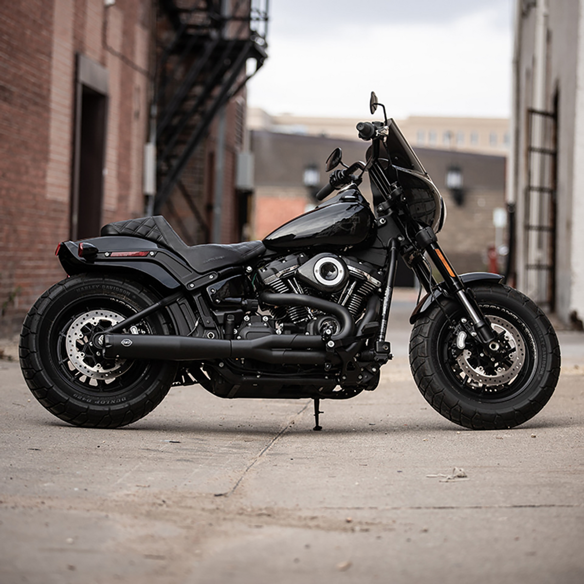 S&S Cycle 2-Into-1 Exhaust System - Black