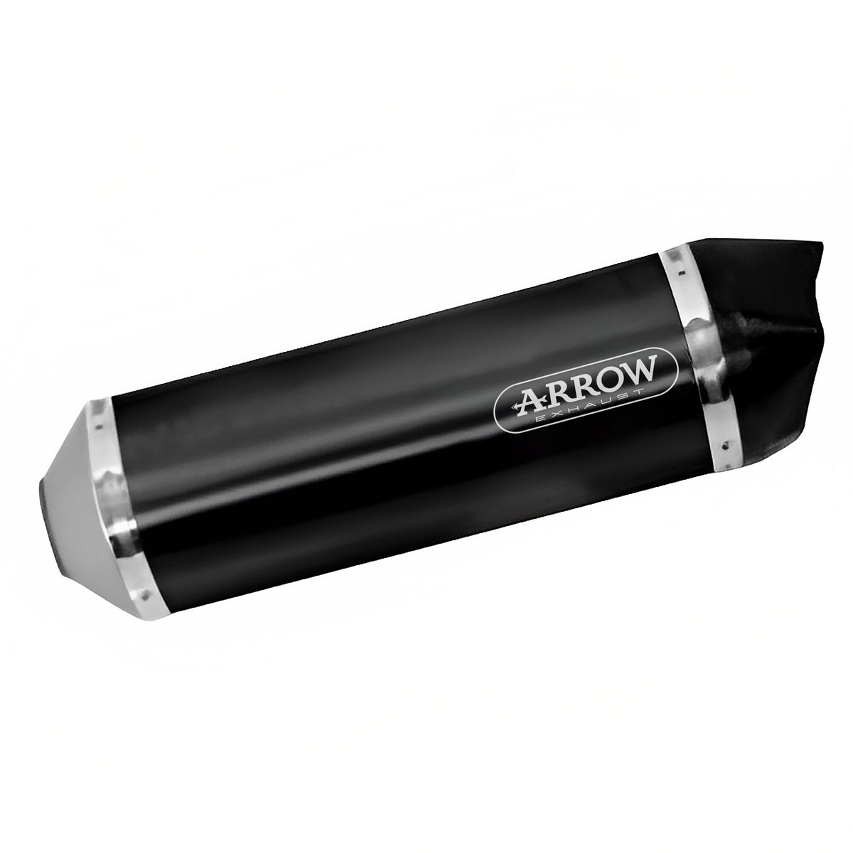 Arrow 71933AKN Race-Tech Aluminium Dark Slip On With Carbon End Cap
