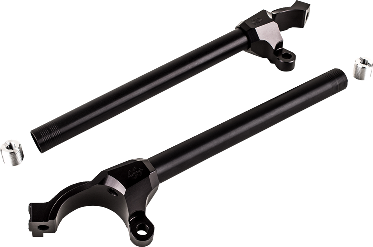 Gilles Tooling GP Light 2 Clip-Ons - Street - 55 MM - Black