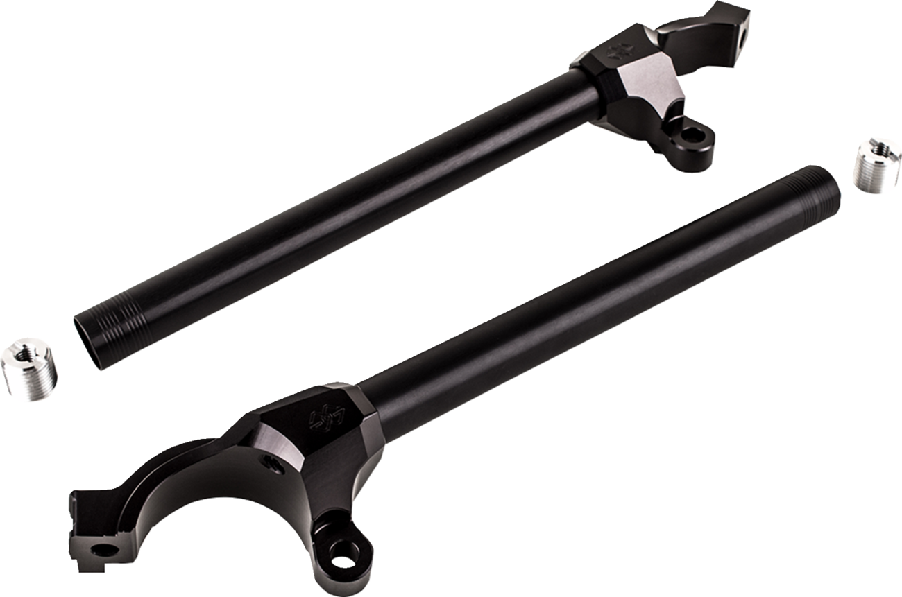Gilles Tooling GP Light 2 Clip-Ons - Street - 55 MM - Black