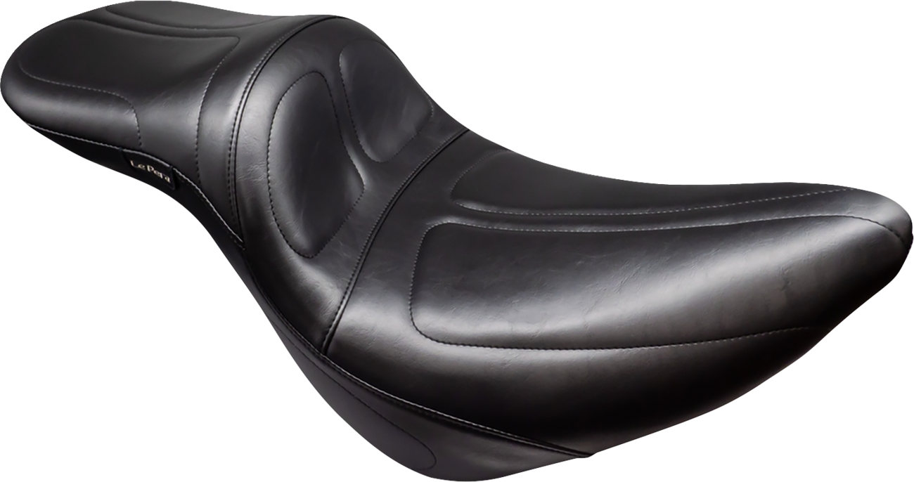 Le Pera Maverick Seat - Stitched - Black - FL/FX '18-'25