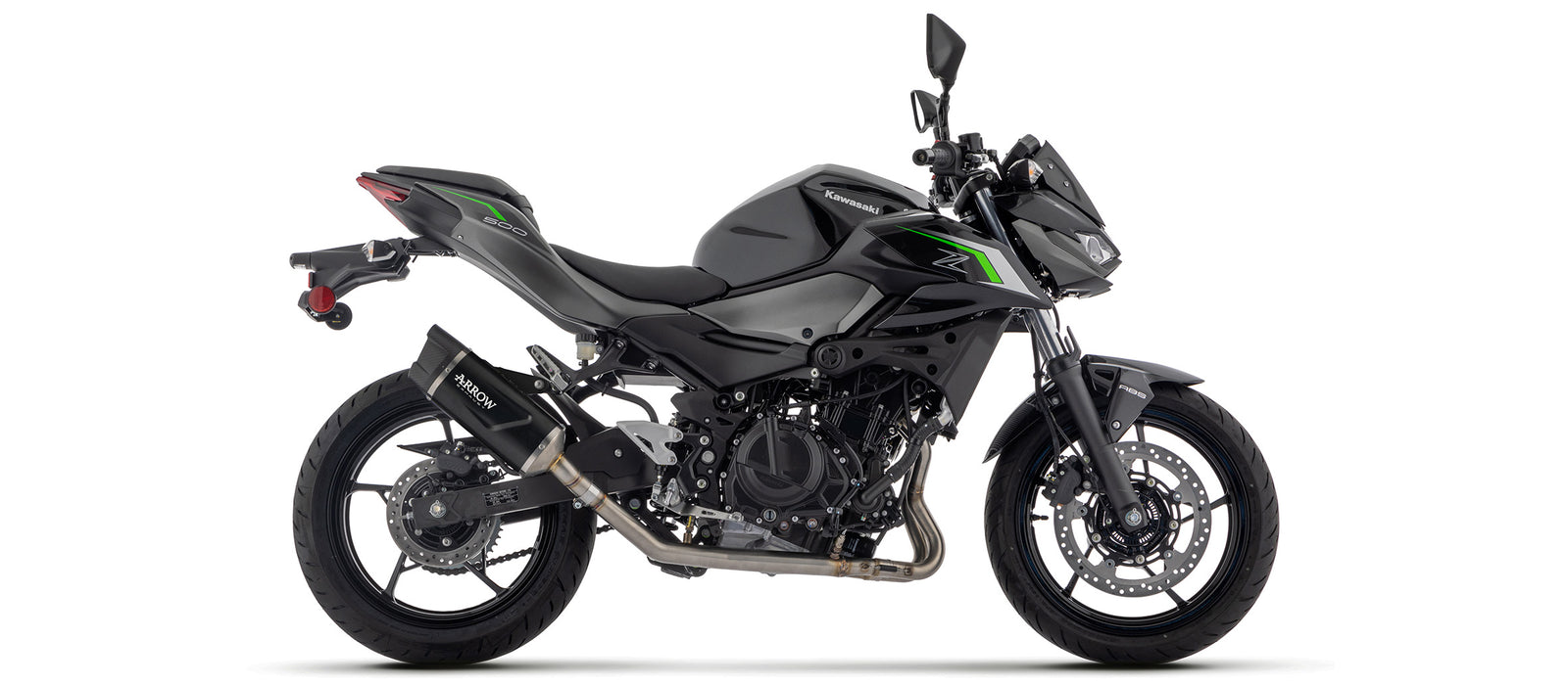 Full System With Indy Race Evo Aluminium Dark" Slip On"