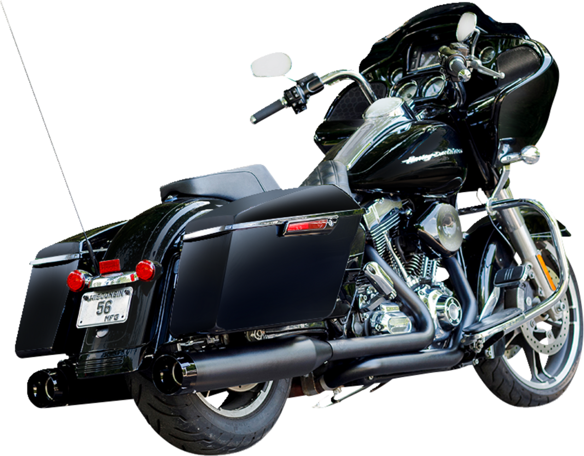 S&amp;S Cycle 4-1/2" MK45 Performance Mufflers - Black With Black Thruster