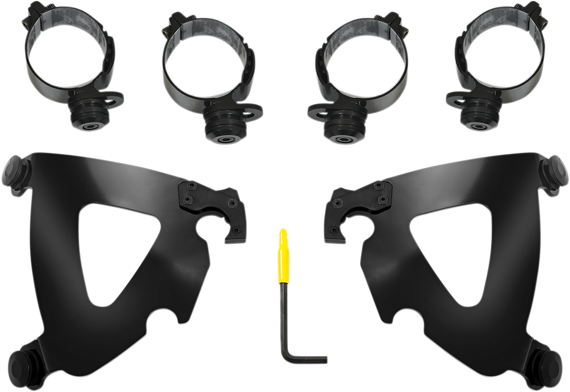 Memphis Shades Road Warrior Mounting Kit - Black - FLSB/FXLRS