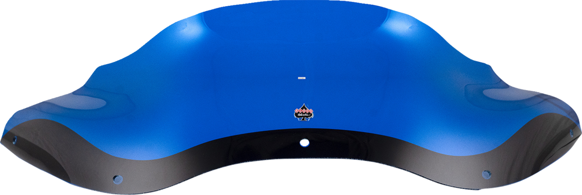 Klock Werks Kolor Flare® Windshield - 8" - Blue - '98-'13 FLTR