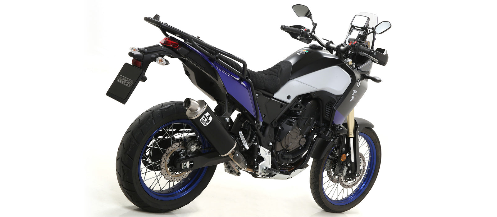 Arrow 72628AON Indy Race Aluminium Dark Slip On With Steel End Cap