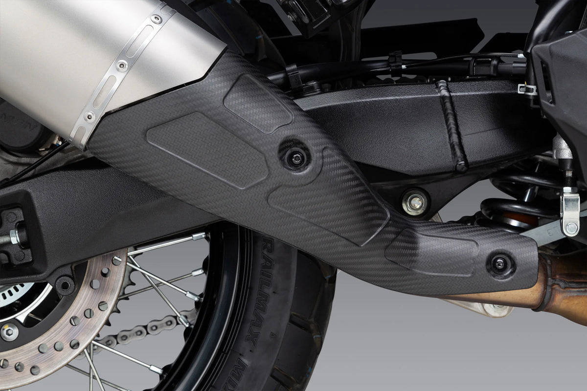 Yoshimura V-Strom 800 23-26 RS-12 ADV Stainless Slip-On Exhaust, W/ Stainless Muffler