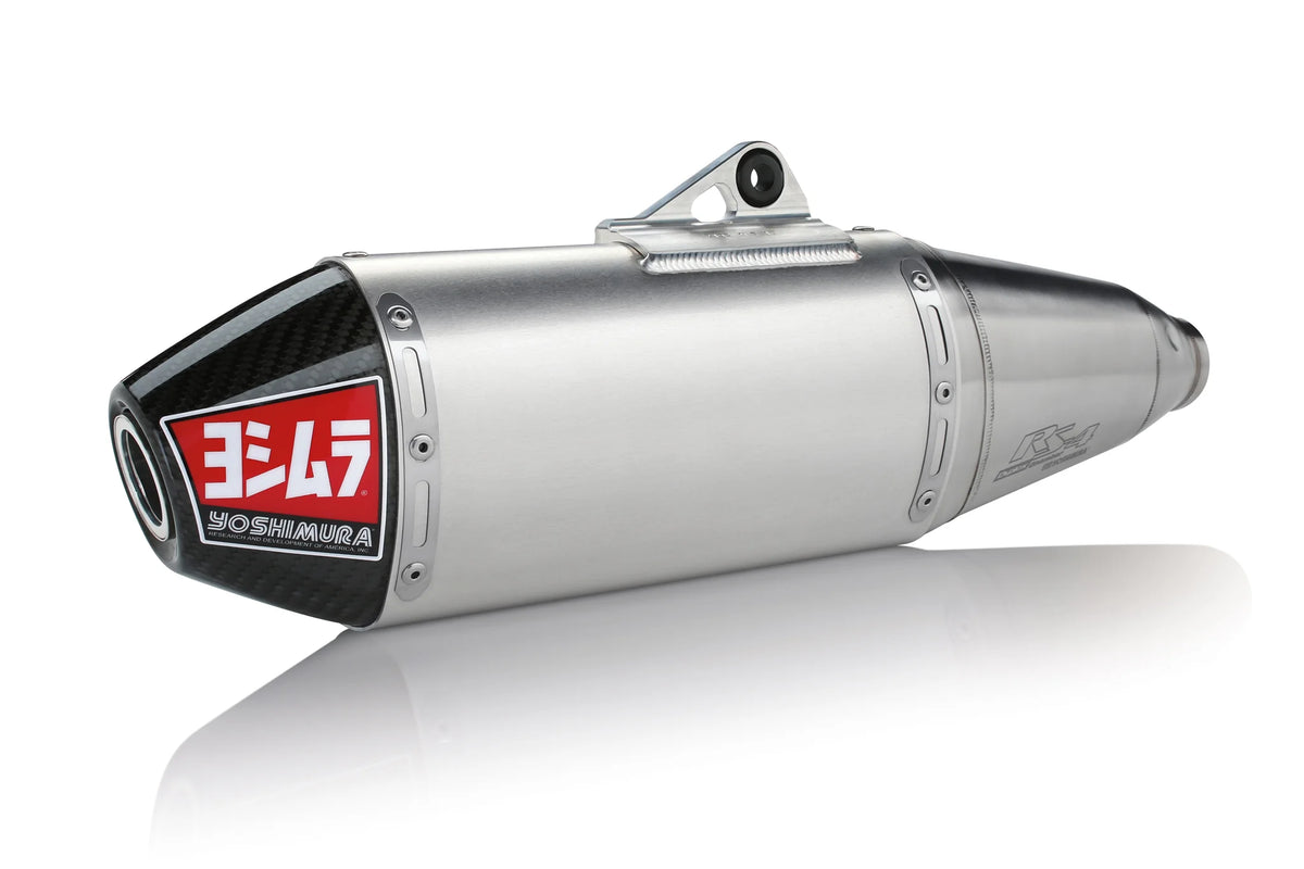 Yoshimura KX250F 17-20 RS-4 Stainless Slip-On Exhaust, W/ Aluminum Muffler