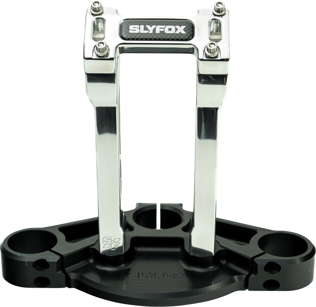 Slyfox Handlebar Riser Kit - Straight - 1-1/8" Clamping - 8" Rise - Raw
