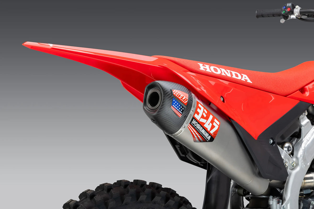 Yoshimura CRF250R/RX 25-26 RS-12 Titanium Full Exhaust, W/ Titanium Muffler