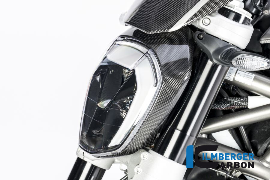 Ilmberger Carbon Headlight Cover Ducati XDiavel 2016 - Gloss