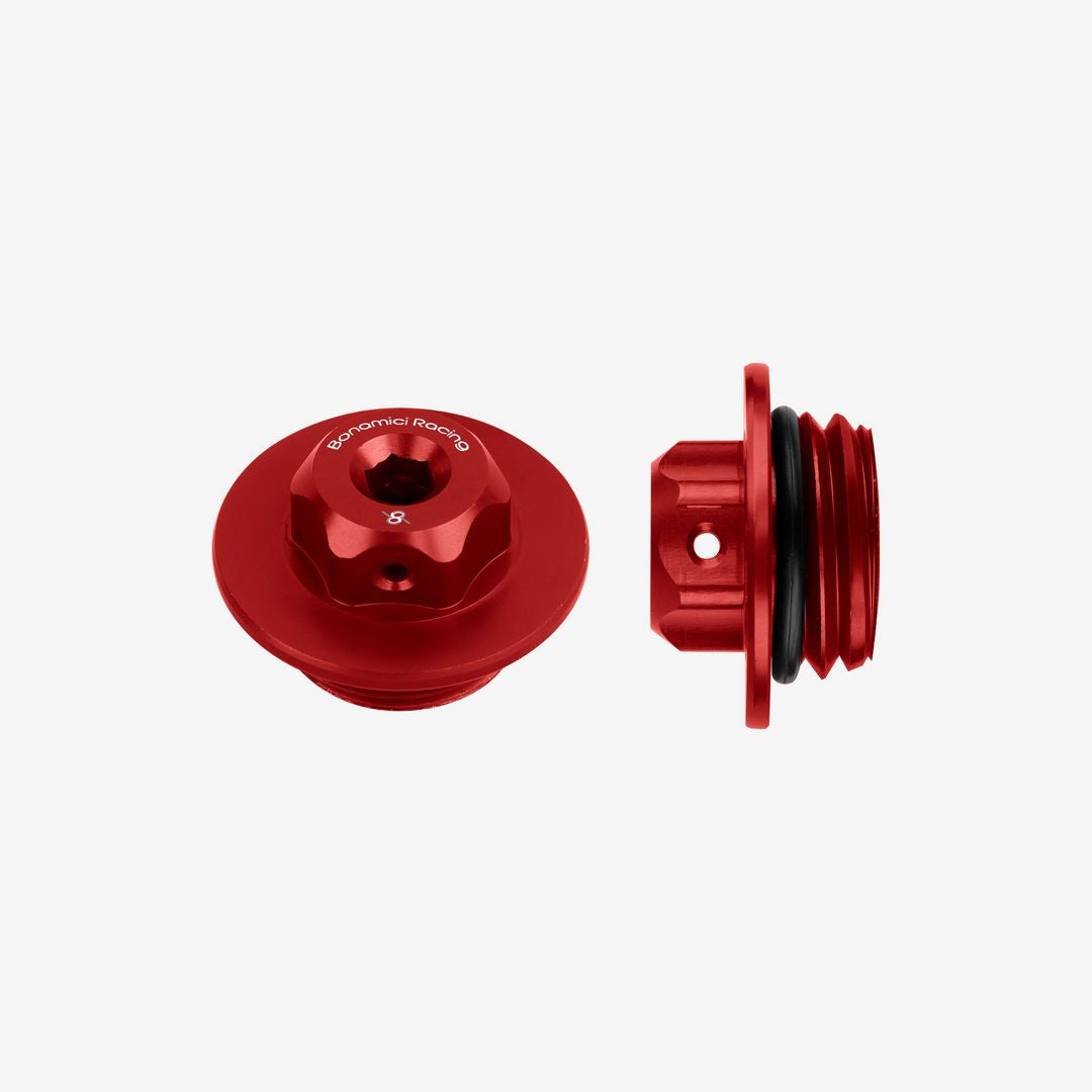 Bonamici Racing Oil Cap - M27x3 - Red