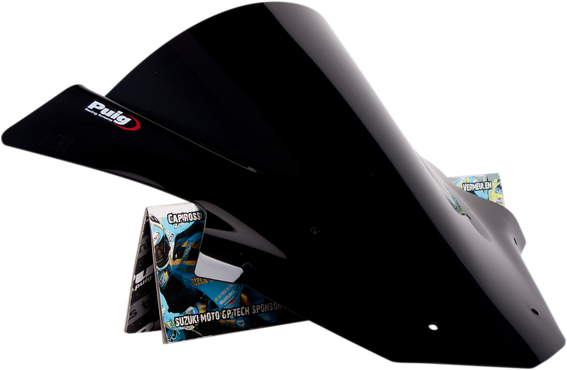 PUIG HI-Tech Parts Race Windscreen - 16-1/8"Black - ZX10R
