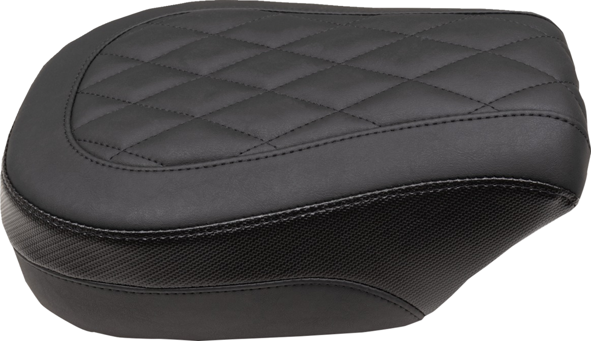 Mustang Solo Touring Seat - Passenger - Black - Diamond Stich - Chief '22-'23