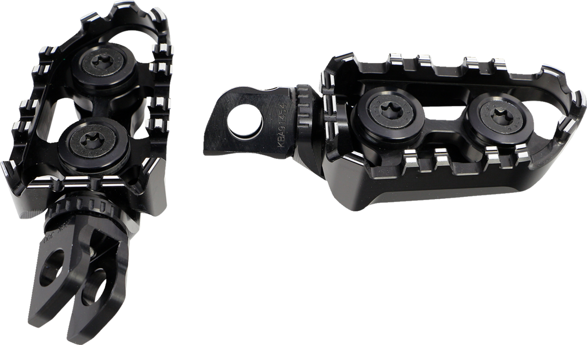 Gilles Tooling Tech-X Enduro Foot Pegs - Driver - Black