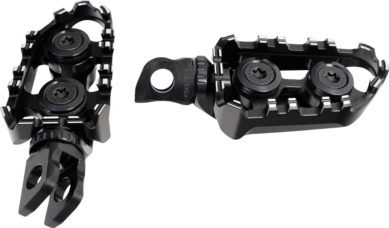 Gilles Tooling Tech-X Enduro Foot Pegs - Driver - Black