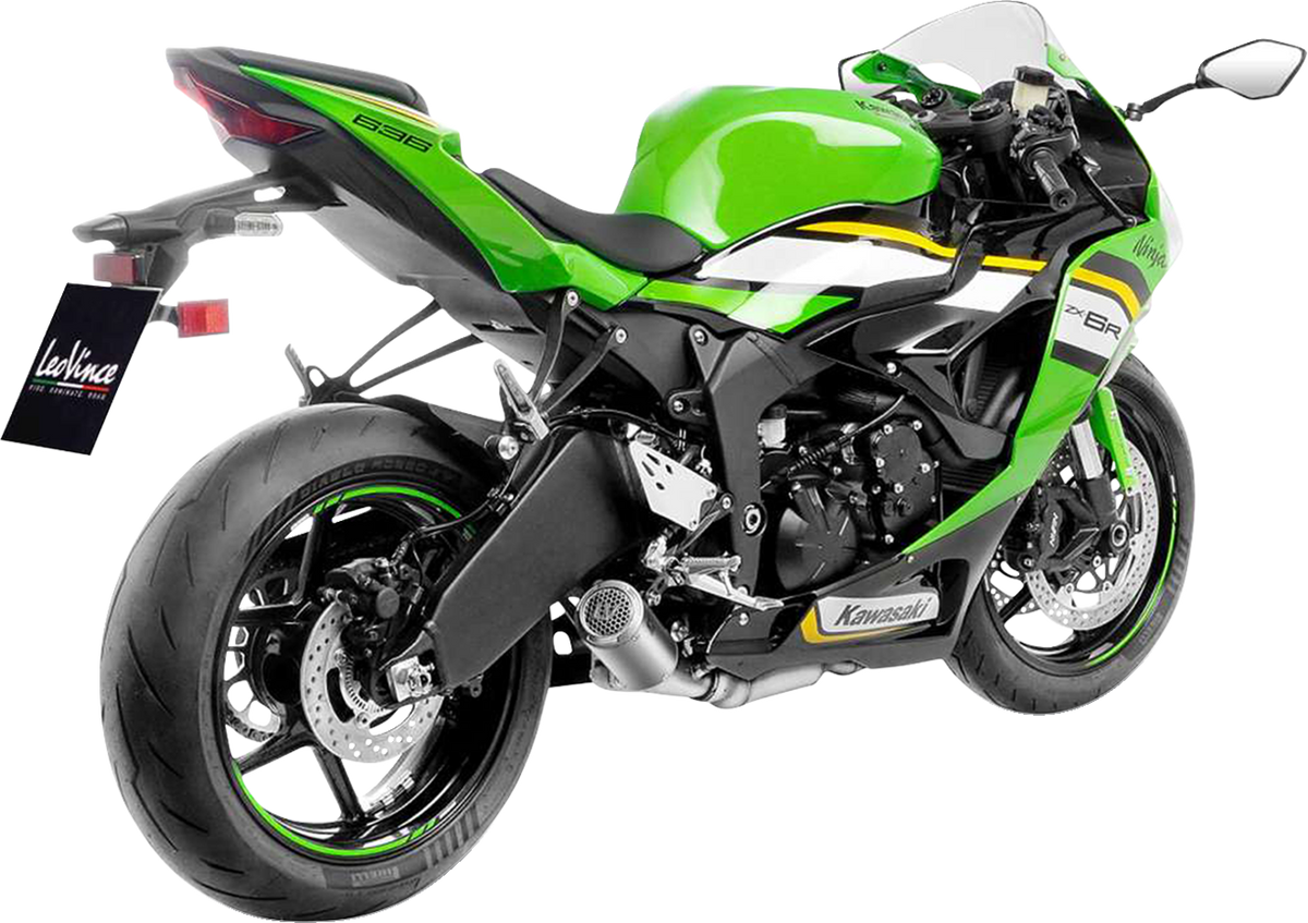 LeoVince LV Corsa S Slip-On Muffler - Titanium - Kawasaki ZX-6R