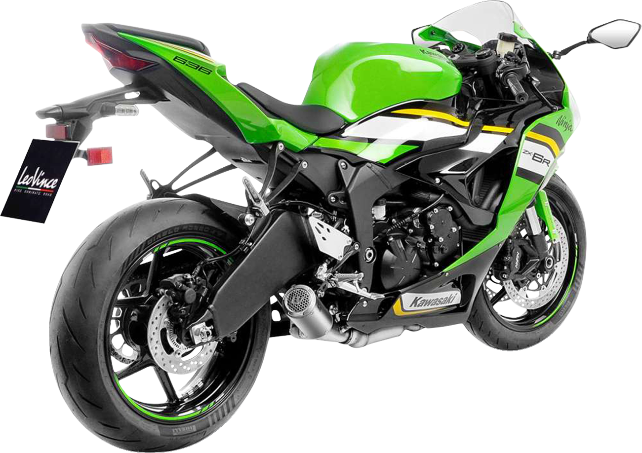 LeoVince LV Corsa S Slip-On Muffler - Titanium - Kawasaki ZX-6R