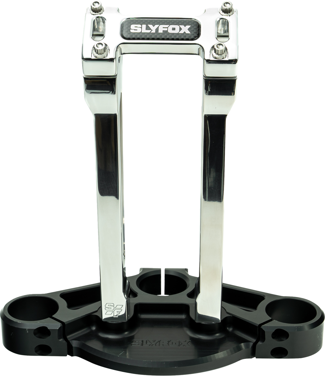 Slyfox Handlebar Riser Kit - Straight - 1" Clamping - 10" Rise - Raw