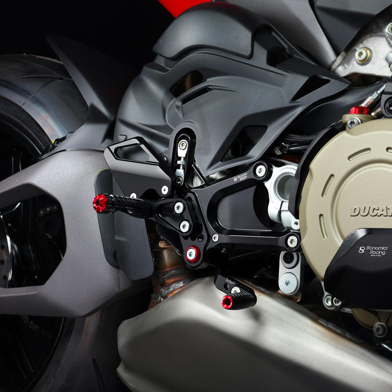 Bonamici Racing Adjustable Rearsets - Ducati Streetfighter V4 - V4S
