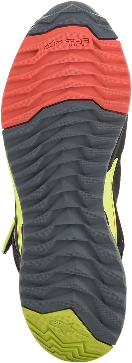 Alpinestars CR-X Drystar® Shoes - Black/Red/Yellow Fluorescent - US 14 / EU 48