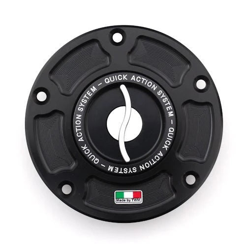 TWM Quick Action CNC Aluminum Gas Cap For Aprilia - TAPR.02 - Silver