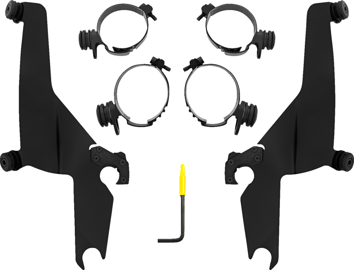 Memphis Shades Sportshield Trigger-Lock Mounting Kit - Black - Low Rider S