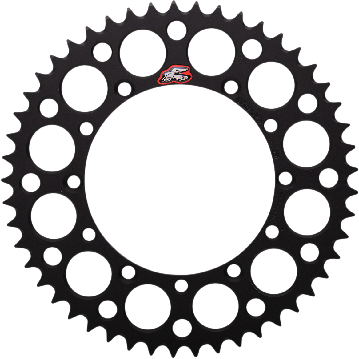 Renthal Rear Sprocket - Aluminum - 49 Tooth - Black - Kawasaki